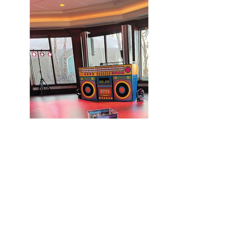 Fun Express 80s Party Decorations Photo Booth Props - Giant