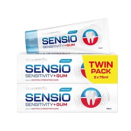 Truesmile Sensio Fresh Mint Toothpaste, Sensitivity & Gum Care, Soothes & Strengthens Gums, 75ml, Twin Pack