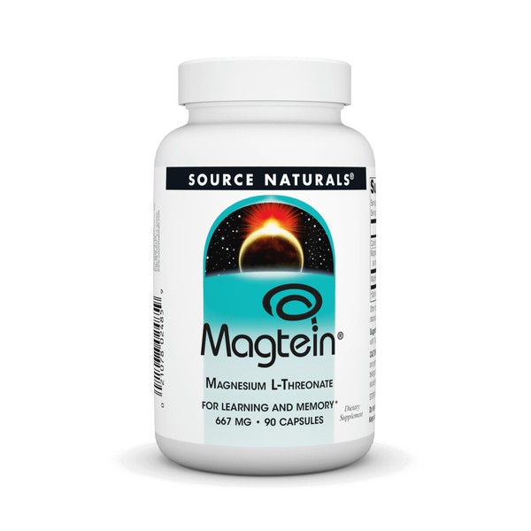 Source Naturals Source Naturals Magtein Magnesium L-Threonate 667mg Supports Focus,