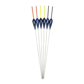 SRG Pole Floats SRG107 Pack of 6 x Pole Floats 'Hybrid' Power Body Up Fiberglass Stem choose from (0.3g / 0.5g / 0.75g / 1.0g / 1.5g) (6 x 0.5g (3 x Black Tip and 3 x Yellow Tip))