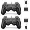 TUOZHE Wired Controller for PS2 Double Shock, 2 Pack Gamepad