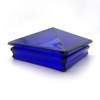 Woodway Glass Pyramid Post Cap, fits 5.5" Post, in Cobalt