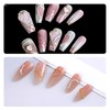 6 Strips Nail Chain Charms, 3D Metallic Chain Nail Charms,