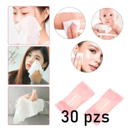Veraly Toalla Comprimida Pastilla Compacta Rosa Limpieza 30pzs