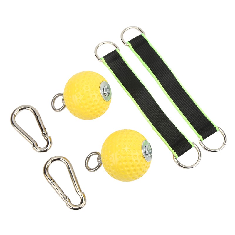 Climbing Pull Up Hand Grips Ball Set with Webbing Buckle