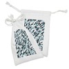 Ambesonne Camo Fabric Pouch Set of 2, Aquatic Ocean Sea