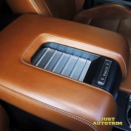 Miaoge - Cubierta para reposabrazos interior de acero inoxidable para Toyota Tundra 2014 2015 2016 2017 2018