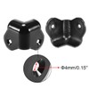 sourcing map Pack of 4 Speaker Corner Protection Housing Corner