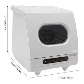 Portable Countertop Dishwashers Tabletop Small Dishwasher with 5l Built-In Water Tank 5 Intelligent Washing Functions 360° Rotating Spray 161.6℉ High Working Temperature