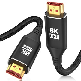 KELink 10K 8K 4K HDMI Cable 8FT, Ultra High Speed HDMI Braided Cord, Supports 4K/120Hz, 8K/60Hz, 48Gbps DTS:X, HDCP 2.2 & 2.3, HDR 10, HDMI 2.1 Cable