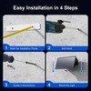 8 Pack Solar Powered Fence Lights Outdoor Up and Down