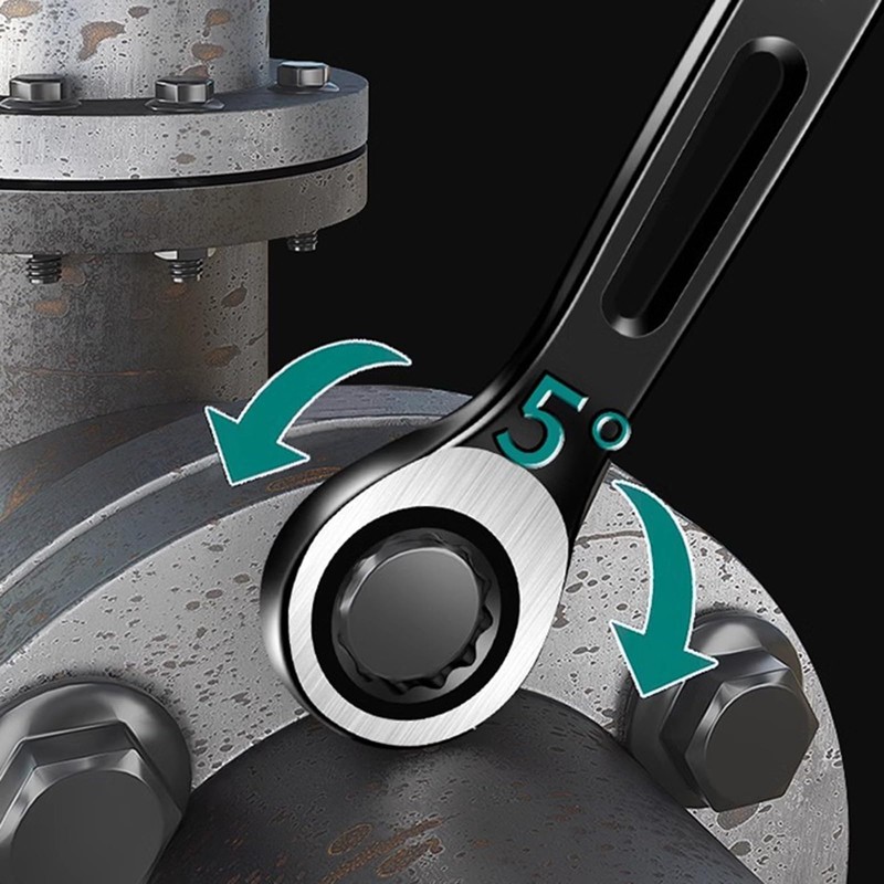 MEELYHOME DualUse Plums Blossoms Open End Ratchets Wrenches 6mm-22mm Combination