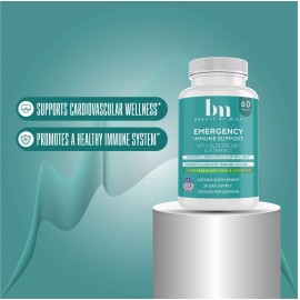 Emergency Immune Support 1000mg with Elderberry & Vitamin C (60 Capsules)