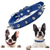 Medium Dog Collar for Male, Spiked Cat Collar Pu Leather