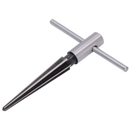 Reamer, High Speed Steel T Shape Handle Tapered Reamer High Hardness Light Weight for Woodworking Chamfering for Outdoor(Round Shank Taper Reamer 5-16mm)