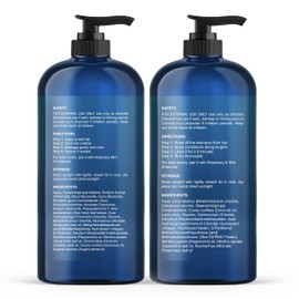 Botanic Hearth Rosemary Mint Shampoo and Conditioner Set, Thickening Formula, Promotes Hair Growth and Scalp Health Sulfate Free & Paraben Free, for Men & Women - 16 fl oz each