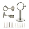 IHRDNNR Curtain Rod Brackets Heavy Duty Ceiling-Mount Rod Holders for