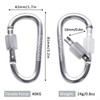 TITECOUGO Aluminum Alloy D-Ring High Strength Carabiner Key Chain Clip