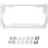 Chrome Palm Tree License Plate Frame for Women, Cute Hawaiian