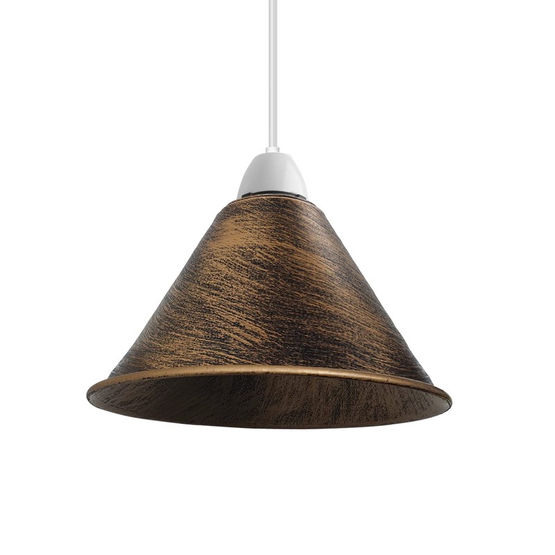 Modern Industrial Metal Ceiling Light Shad Easy Fit Pendant Lamp