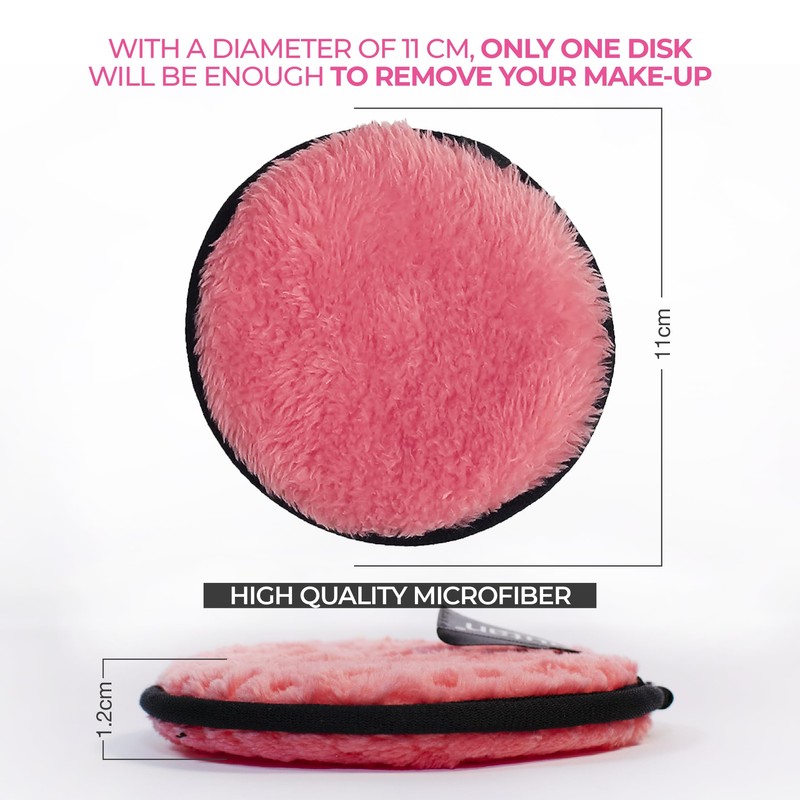 Microfibre Cleaning Discs (Set of 4, Pink)