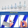 Glarks 65pcs M3 M4 M5 M6 M8 Knurled Thumb Screws,