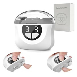 Electric Nail Clippers, 3-in-1 Electric Nail File, Automatic Cutting and Grinding + Storage of Nail Remnants, 3 Speeds with LED Light for Babies, Adults and Seniors