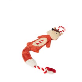 Rosewood Joules Squeaky Soft Plush Rope Fox Dog Toy, 74cm