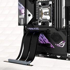 EZDIY-FAB PCI Express 4.0 16x Flexible Cable Extension Port Adapters for Graphics Card, High Speed PCIE Gen4 Riser Cable 90 Degrees-170mm