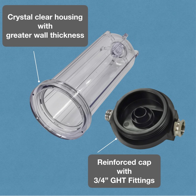 VerterPure Pro X1 RV Water Filter Housing with High Efficiency