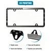 RCKJNJ American Flag License Plate Frames- Heavy Duty Stainless Steel