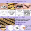 Kit De Pestañas Autoadhesivas Impermeable Y Reutilizable Diy Negro C