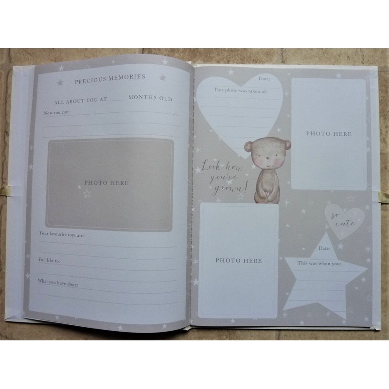 Bambino Little Star Baby Record Book A4-CG1526, Paper/Card - Foiled,