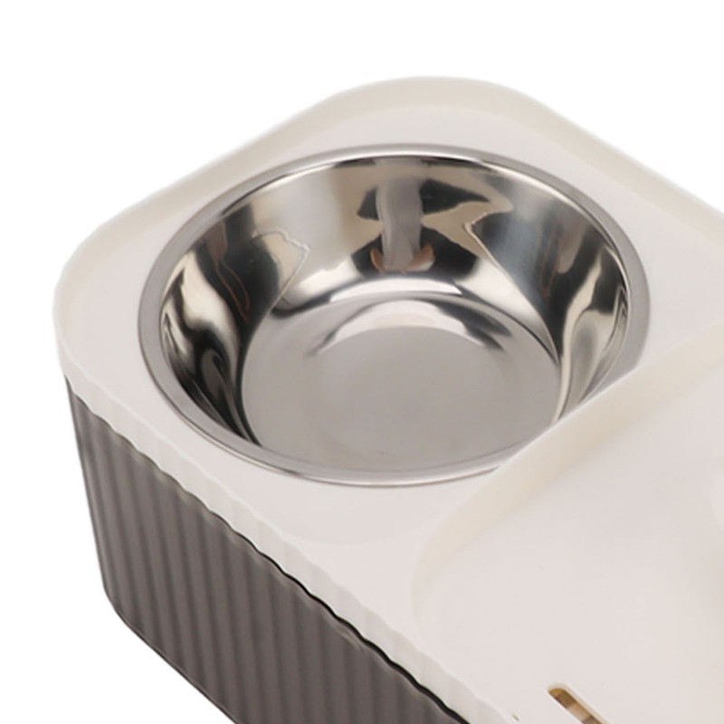 Cat Water Fountain Food Bowl High Capacity Quiet 2 In
