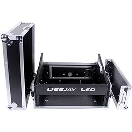Deejay LED TBH Flight CASE 8U Slant Mixer 2 U Vertical Rack System with Full AC Door (TBHM802E)