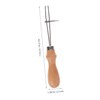 DOITOOL Leather Edging Creaser Tool with Wooden Handle DIY Handmade