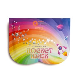 BAWDY Rocket Mask - Collagen-Infused - Firming, Brightening & Hydrating Sheet Mask - Aid Collagen Production & Leave Skin Looking Plump & Toned (1 Mask - Single Use)