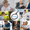 Lupa grande con luz, 10 lupas transparentes de mano con