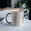 Thermoreagierende Tasse Magische Tasse – Weihnachtsbäume Winter Geschenk Weihnachtsmann –
