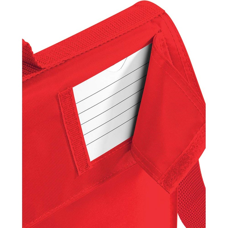 Quadra Junior Book Bag with Strap in Burgundy