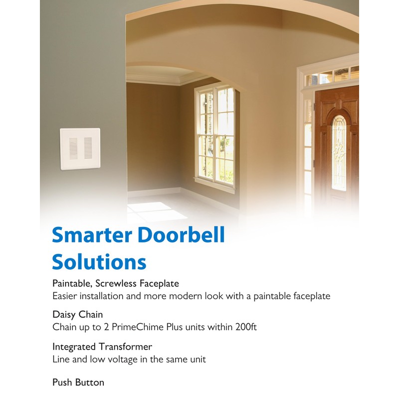 PrimeChime Plus 2 Electric Doorbell Kit - Doorbells for Home