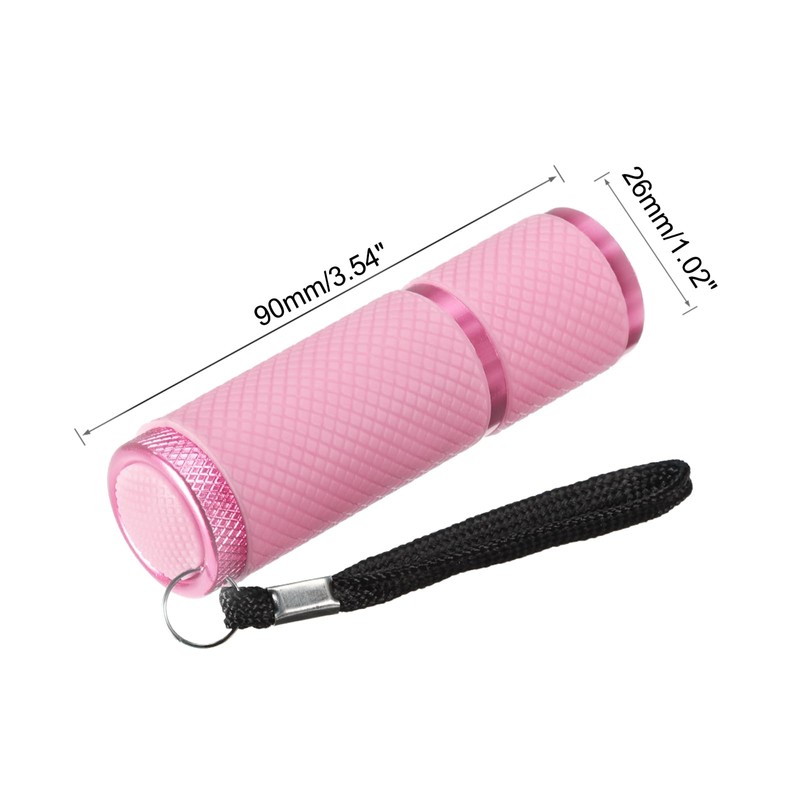 PATIKIL 9 LED Glow in Dark Flashlights, Mini Aluminum Flashlight