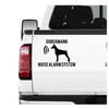 Siviwonder Dobermann Kupiert Noise Alarm System Car Sticker Dog Film