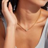 KissYan Diamond Necklace for Women, 14K Gold Plated Cubic Zirconia