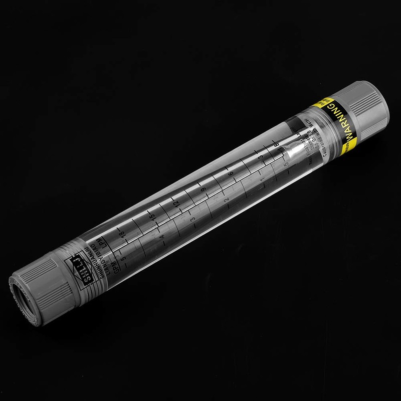 Pipe Flow Meter, 0.5-5 GPM/1.8-18 LPM Double Scale G1/2 Inch