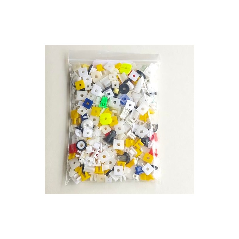 200 Pcs Mixed Auto Car Nylon License Plate Screw Inserts