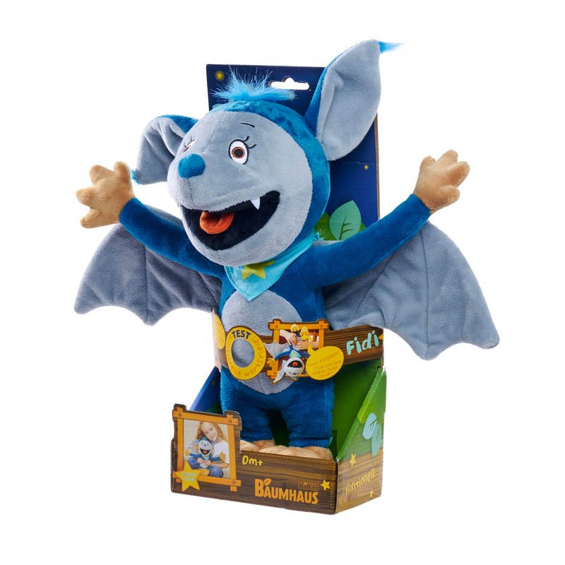 Fidi Bat Functional Plush, Press on the Stomach, Funny Word