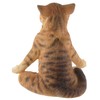 Yoga Cat in Lotus Seat, Made of Artificial Stone, Coloured