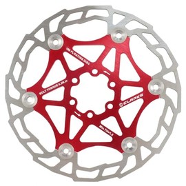 Clarks Cycle Systems CFR-AR05 6-Bolt Floating Disc Brake Rotor, Red, 180mm