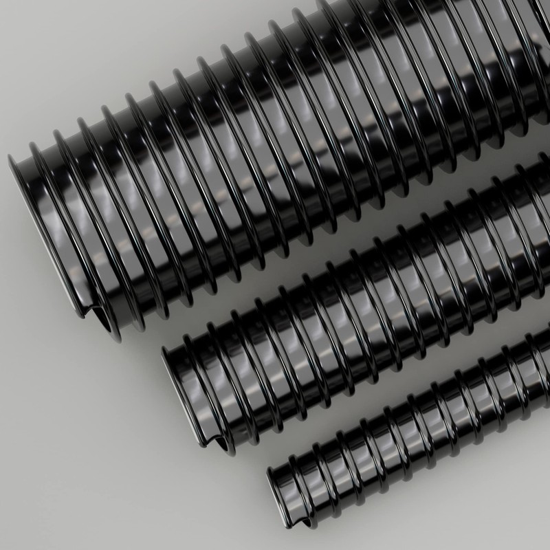 25mm Black Pond Corrugated Flexible Hose Pipe 1 Metre